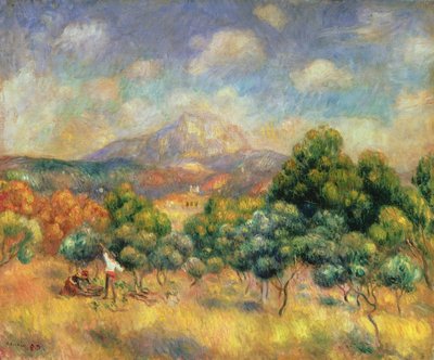 Mont Sainte-Victoire, 1889 by Pierre Auguste Renoir
